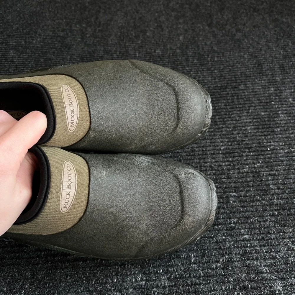 Muck Boot Co Excursion Garden Shoes Moss Green Waterproof Slip On Womens 8-8.5